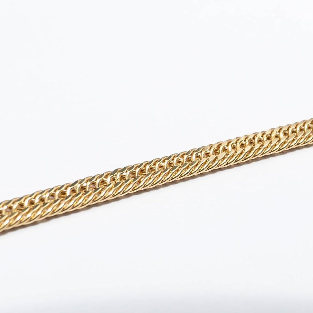 Amazon | [LuxRexor] K18 18金 中空喜平ネックレス（2面カットクワド